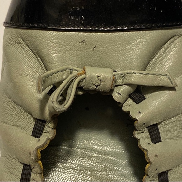 Chanel Seafoam Green Patent Toe Ballet Flats - Picture 13 of 17